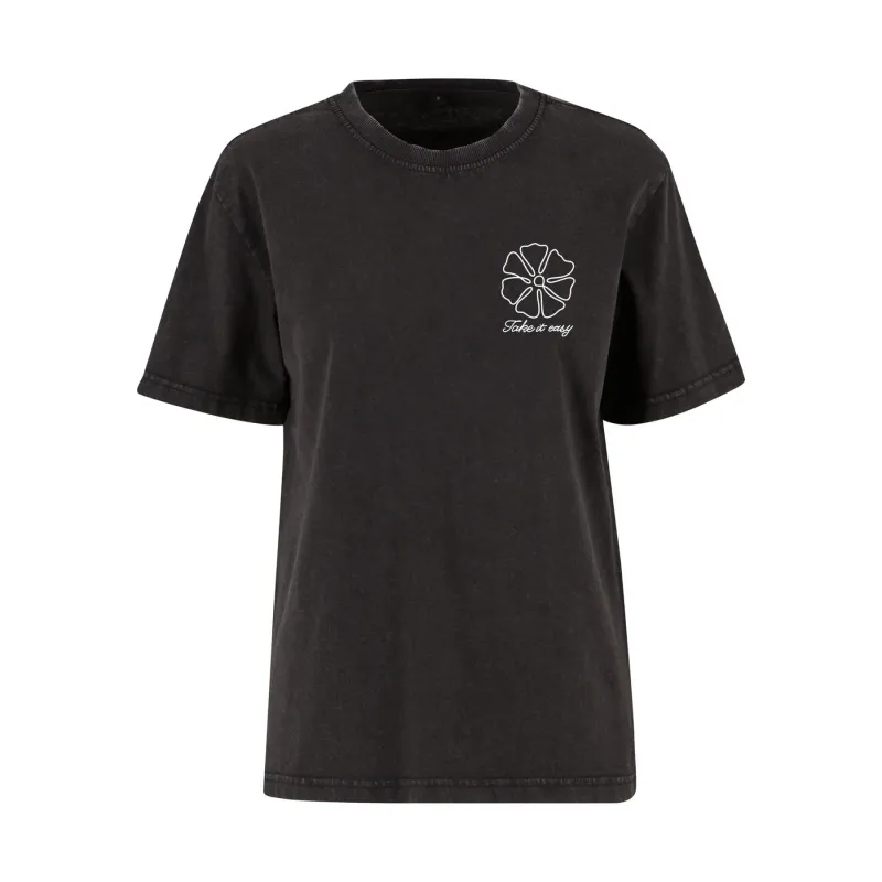 Women's T-shirt Miss Tee One Line Flowers