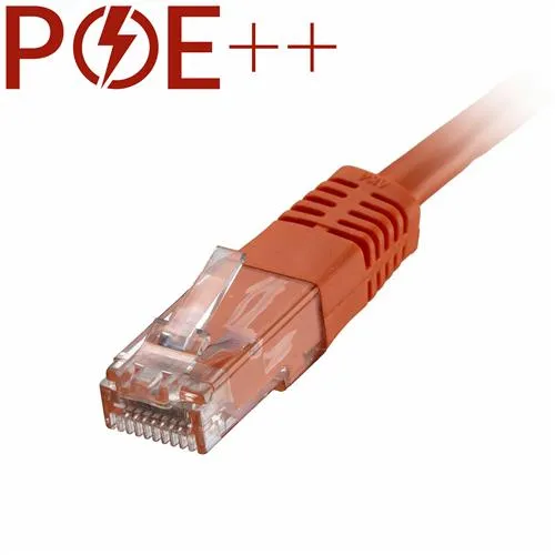 Cablenet 15m Cat6 RJ45 Orange U/UTP PVC 24AWG Flush Moulded Booted Patch Lead