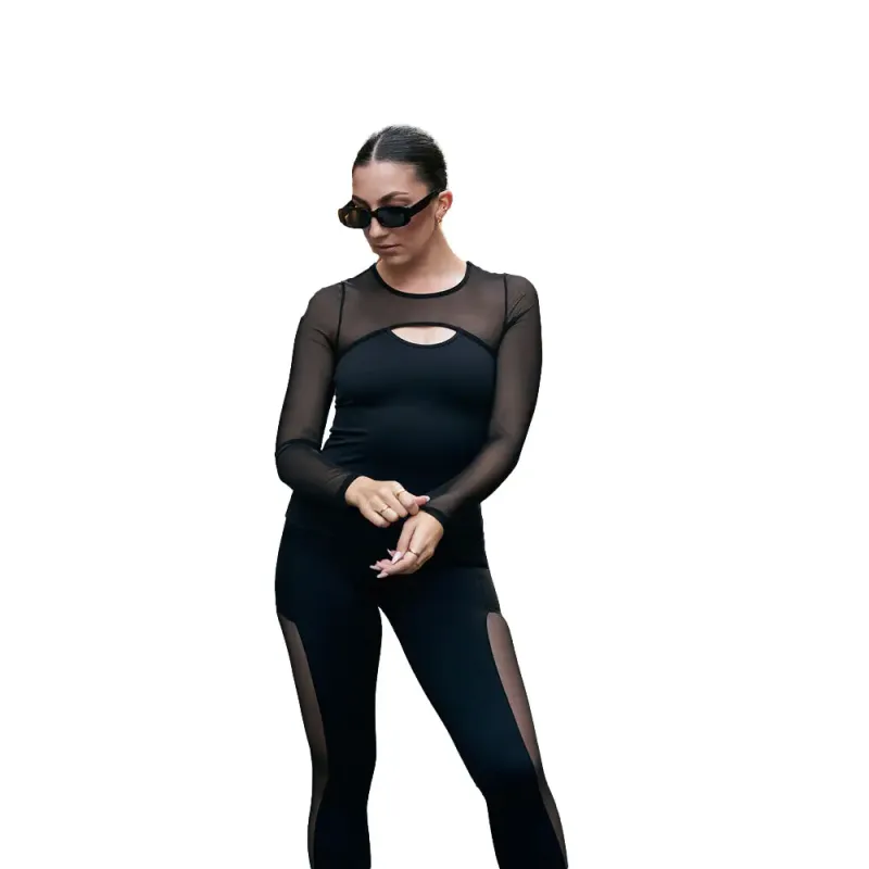 Women's long-sleeved bodysuit Wallderinska Edge