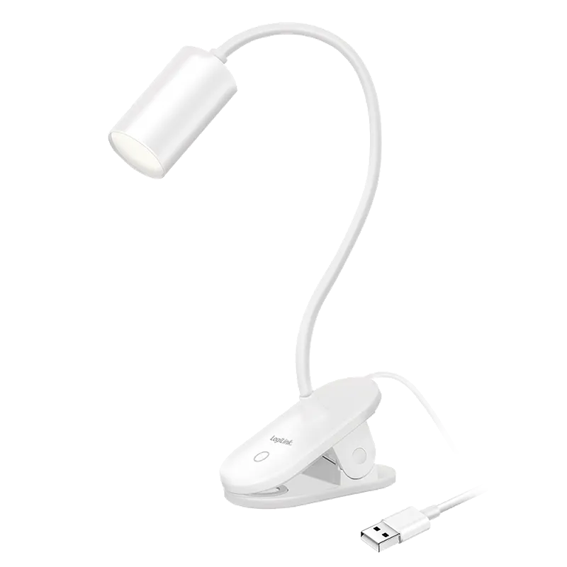 LogiLink LED Desk Clip Lamp. 3.8 W. white