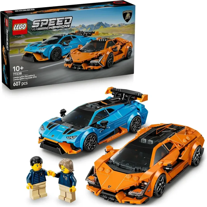Lego Speed Champions 77238 Lamborghini Revuelto & Huracán STO Ages 10+