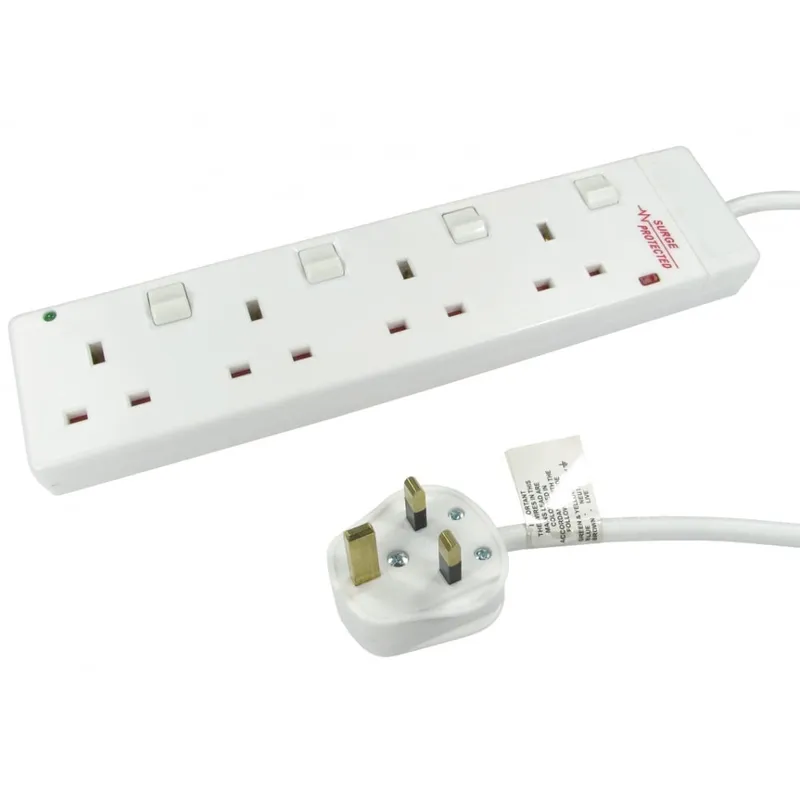 Cables Direct RB-03-4GANGSWD power extension 3 m 4 AC outlet(s) Indoor