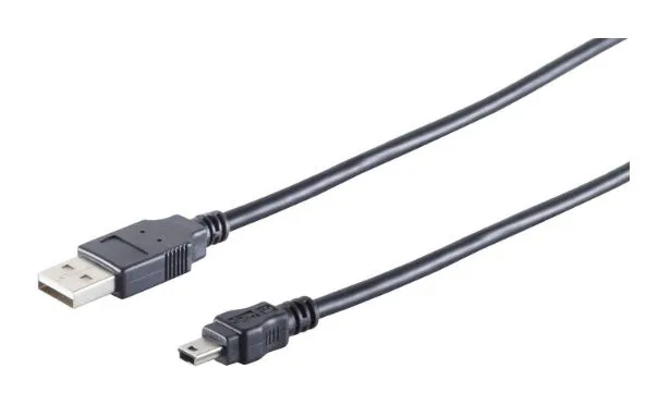 Microconnect USBAMB82 USB cable USB 2.0 1.8 m USB A Mini-USB B Black