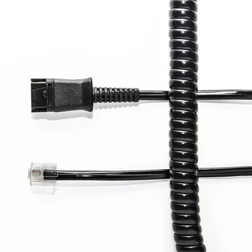 V7 BL-04S+P telephone cable 2 m Black
