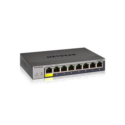 NETGEAR GS108T-300 Managed L2/L3/L4 Gigabit Ethernet (10/100/1000) Full duplex