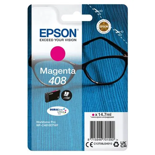 Epson 408 Spectacles DURABrite Ultra Single Magenta Ink
