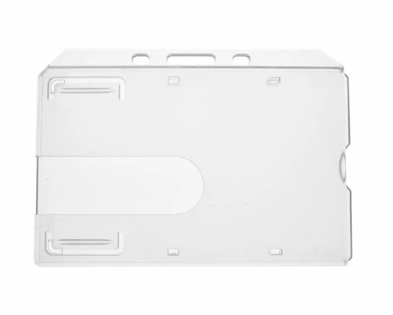 Digital ID Clear Enclosed ID Card Holder - Landscape (Pack of 100)