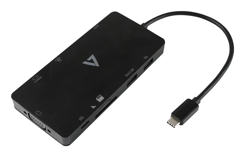 V7 UCMINIDOCK-ALTHV laptop dock/port replicator Docking USB 3.2 Gen 1