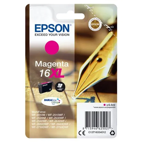 Epson Pen and crossword Singlepack Magenta 16XL DURABrite Ultra
