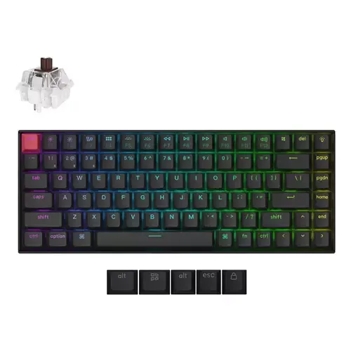 Keychron K2 keyboard Universal USB + Bluetooth QWERTY UK English Black