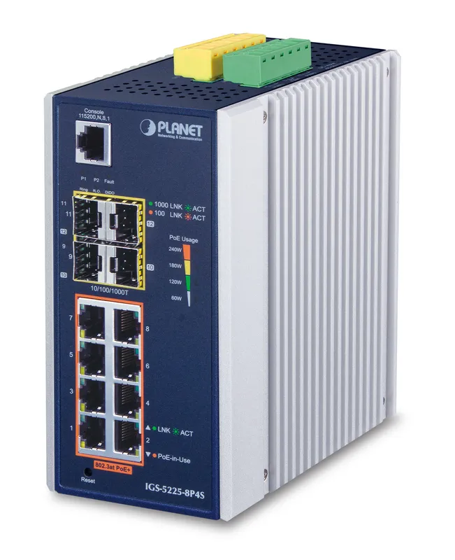 PLANET IGS-5225-8P4S network switch Managed L2+ Gigabit Ethernet (10/1