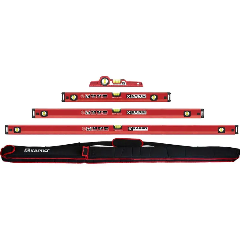 Kapro 787 Series 4 Piece Spirit Level Set and Bag
