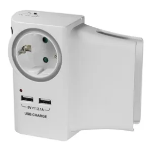 LogiLink PA0165 socket-outlet White