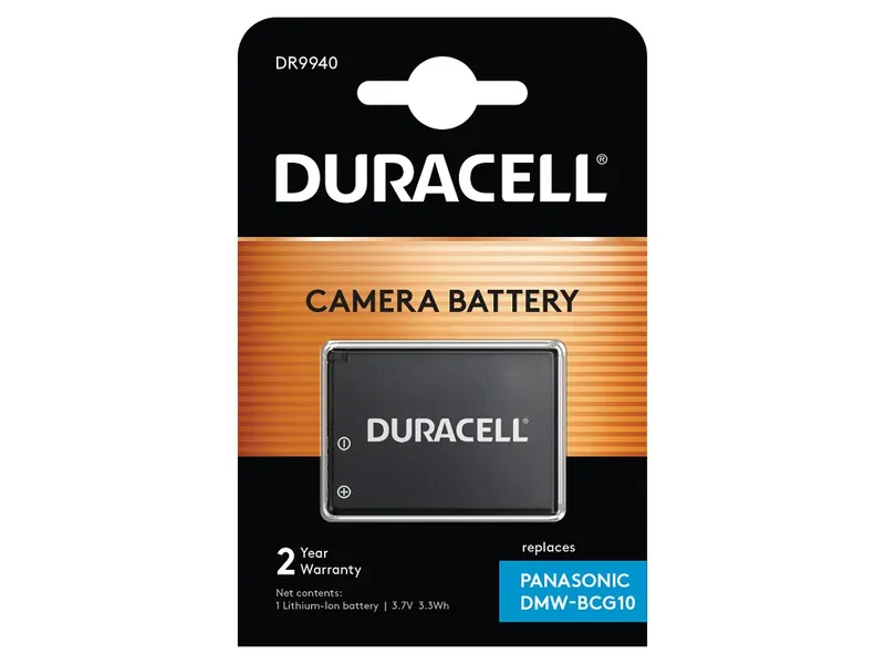 Duracell Camera Battery - replaces Panasonic DMW-BCG10 Battery