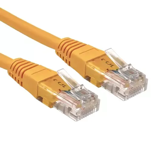 Cables Direct 10m Cat5e networking cable Yellow