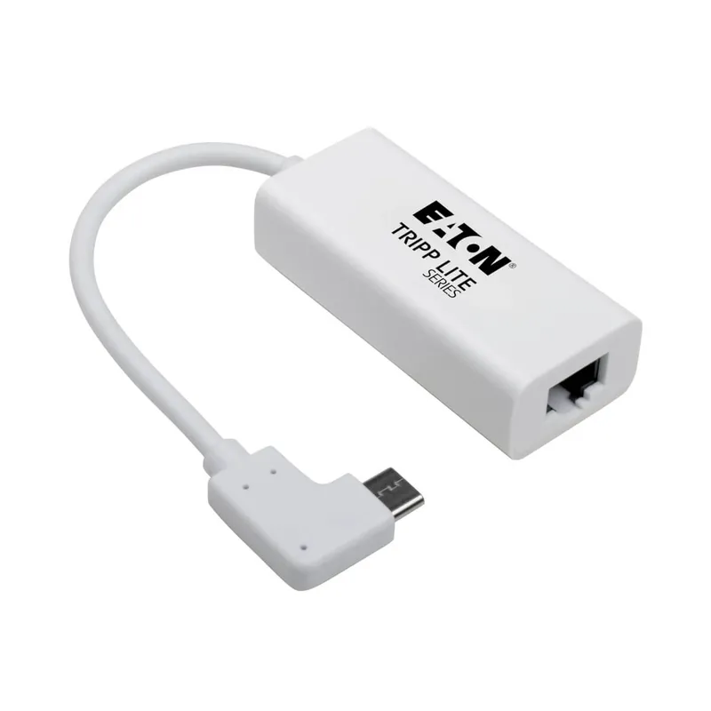 Tripp Lite U436-06N-GBW-RA USB-C to Gigabit Network Adapter with Right