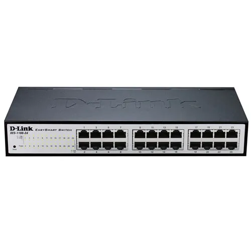 D-Link DGS-1100-24V2 Managed L2 Gigabit Ethernet (10/100/1000) 1U Blac