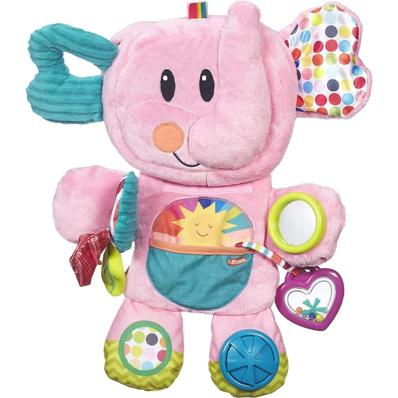 Playskool Fold 'n Go Busy Elephant Tummy Time Toy