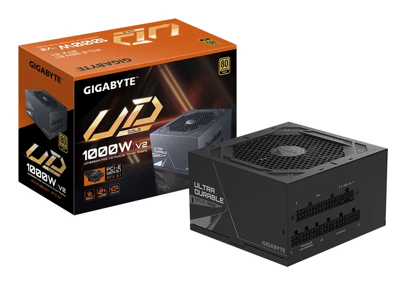 GIGABYTE UD1000GM PG5 V2 Power Supply Unit- PCIe Gen 5.1. 80 PLUS Gold