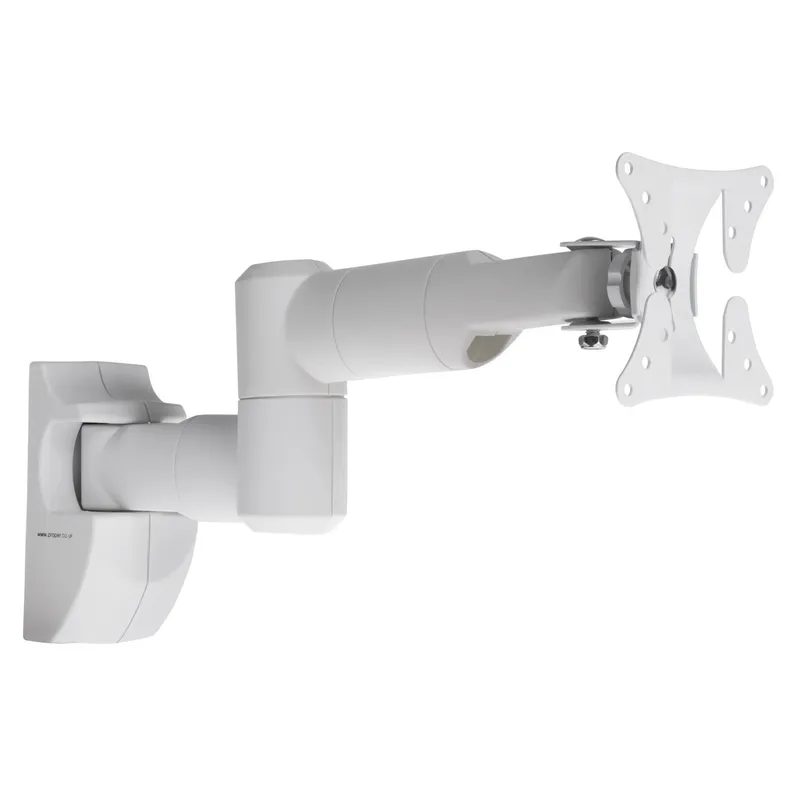 ProperAV Swing Arm Tilt & Swivel 19 - 28" TV Bracket - White