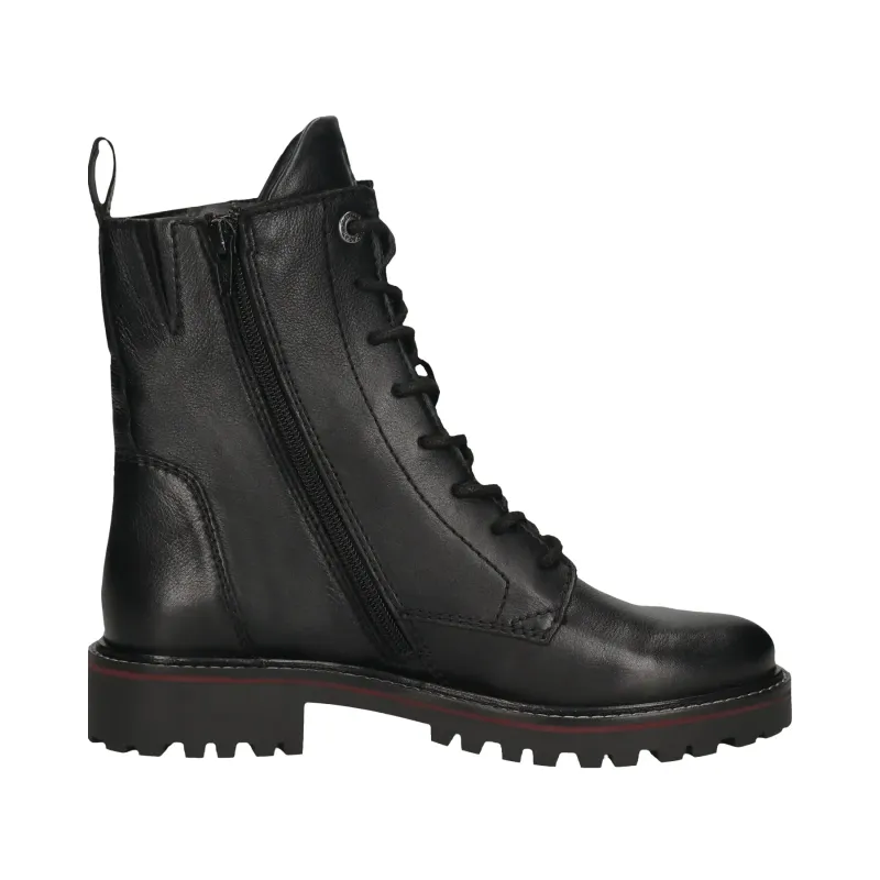 Leather lace-up ankle boots with zips on both sides for women TT.Bagatt