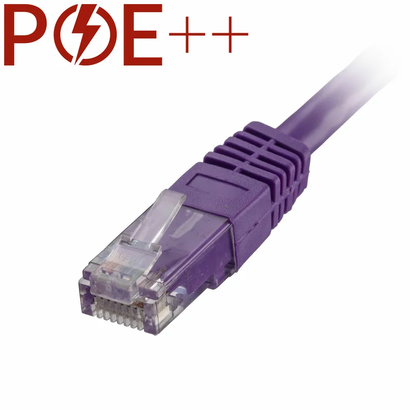 Cablenet 4m Cat6 RJ45 Violet U/UTP PVC 24AWG Flush Moulded Booted Patc