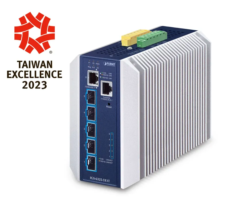 PLANET Industrial Layer 3 5-Port Managed L3 10G Ethernet (100/1000/100
