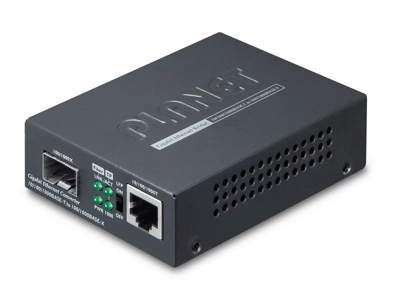 PLANET 10/100/1000Base-T to miniGBIC network media converter 1000 Mbit