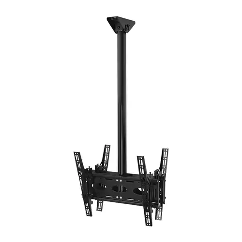 B-Tech Back-to-Back Universal Flat Screen Ceiling Mount with Tilt (VESA 400) - 1m 50mm Pole