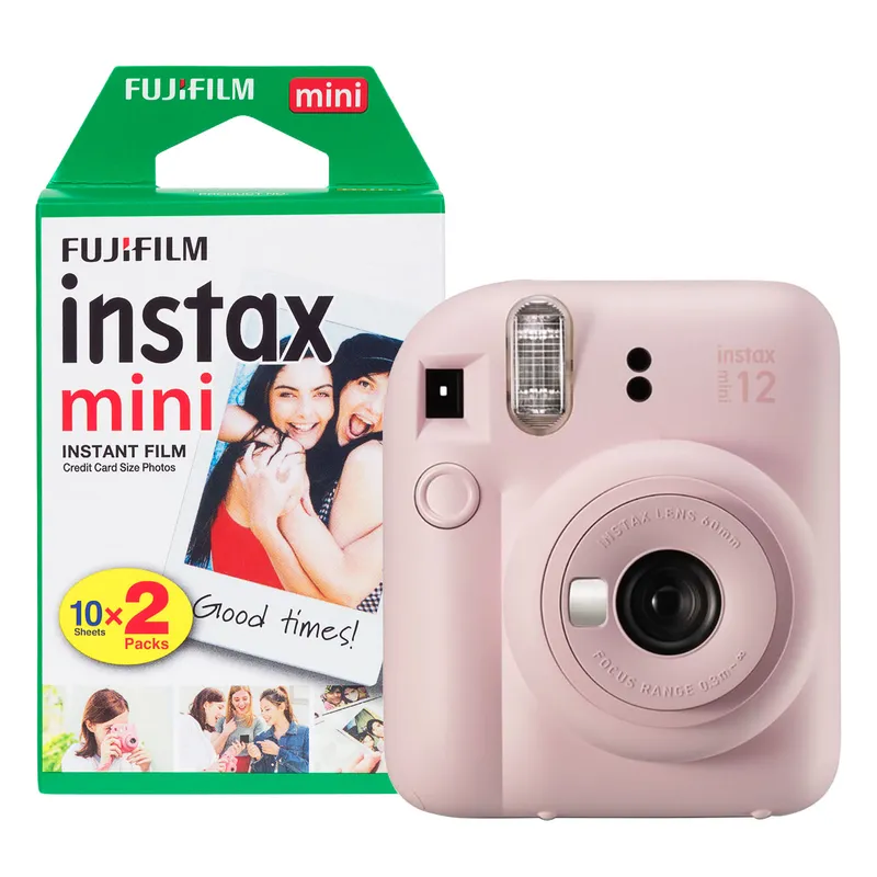 Fujifilm Instax Mini 12 Instant Camera - Blossom Pink - Camera + 20 Sh