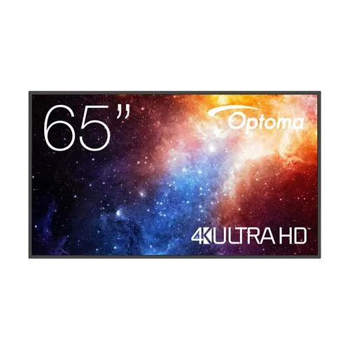 Optoma N3651K Digital signage flat panel 165.1 cm (65") LED Wi-Fi 450 cd/m 4K Ultra HD Black Android 11 24/7