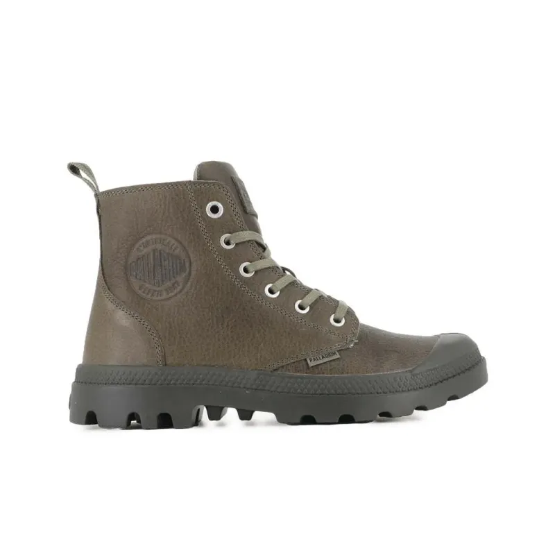 Leather sneakers with zip closure Palladium Pampa Ess