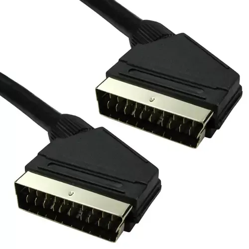 Cables Direct 2SSP-10 SCART cable 10 m SCART (21-pin) Black