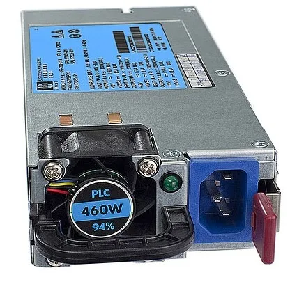 HPE 660184-001 power supply unit 460 W 1U Black. Silver