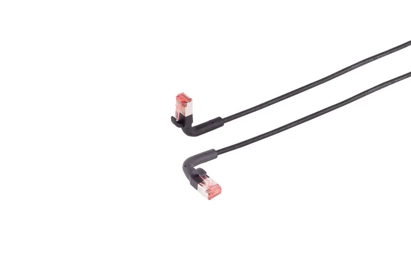 Lanview LV-6AFTP-FLEX-ANG-02B networking cable Black 2 m Cat6a U/FTP (