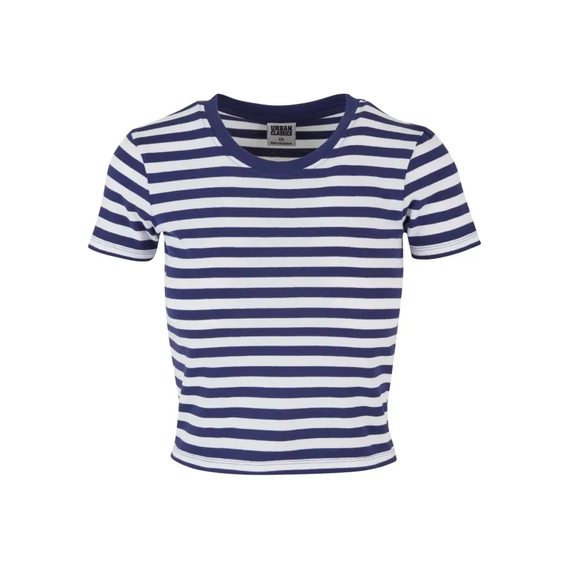 Women's short striped T-shirt Urban Classics