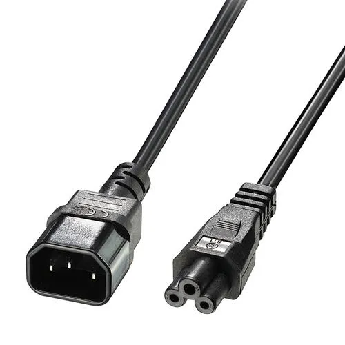 Lindy 1m C5 to C14 Mains Cable lead free