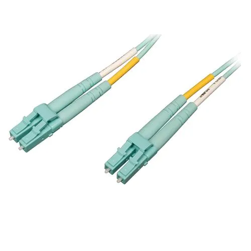 Tripp Lite N820-05M-OM4 10Gb/100Gb Duplex Multimode 50/125 OM4 LSZH Fiber Patch Cable (LC/LC) - Aqua 5M (16 ft.)