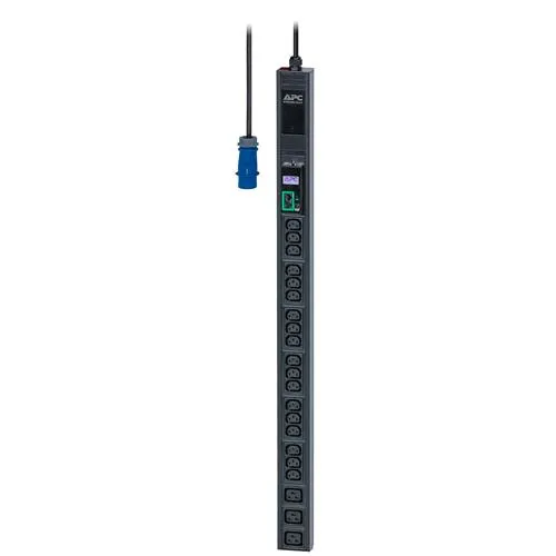 APC Easy Rack PDU, Metered, 0U, 1 Phase, 3.7kW, 230V, 16A, 18 x C13 and 3 x C19 outlets, IEC60309 2P+E inlet