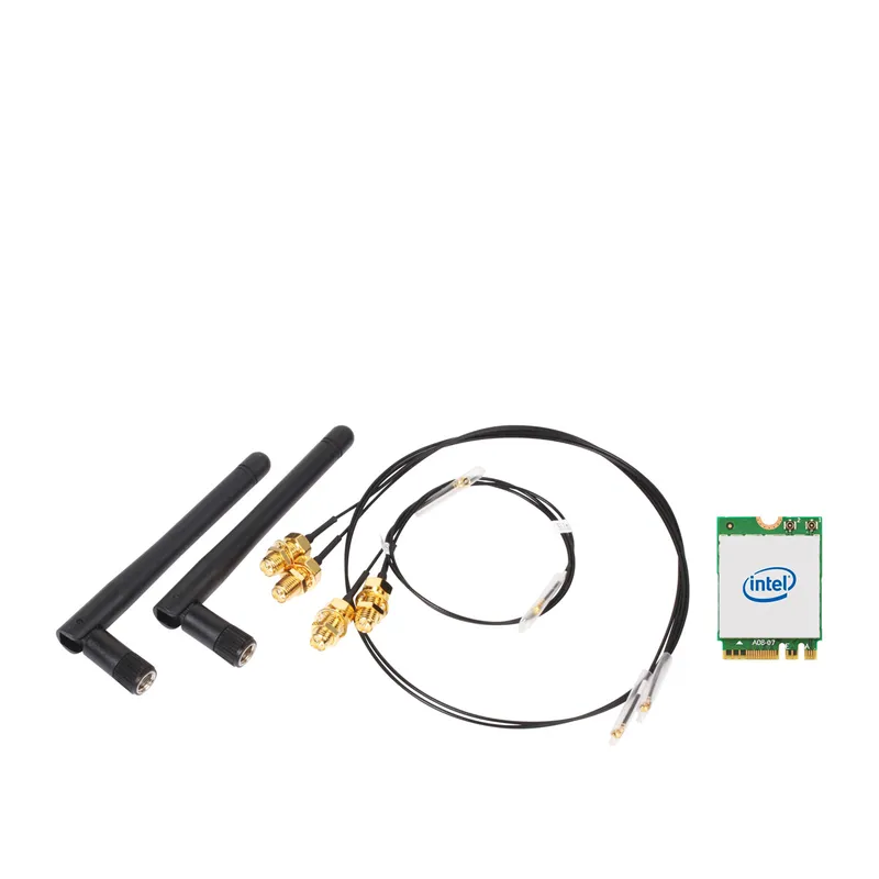 Shuttle WLN-M1 - Intel WLAN-ax/Bluetooth Combo Kit with M.2 card. cabl