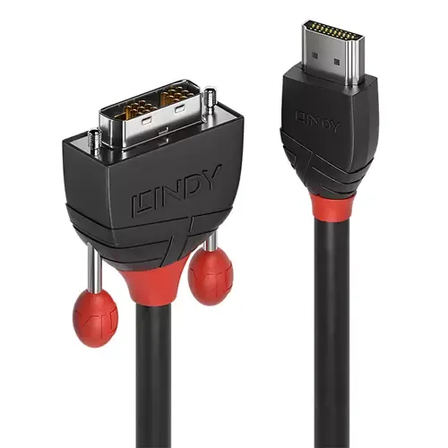 Lindy 10m HDMI to DVI Cable Black Line