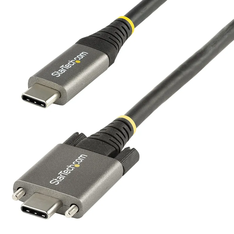 StarTech.com 3ft (1m) Side Screw Locking USB C Cable 10Gbps - USB-IF C