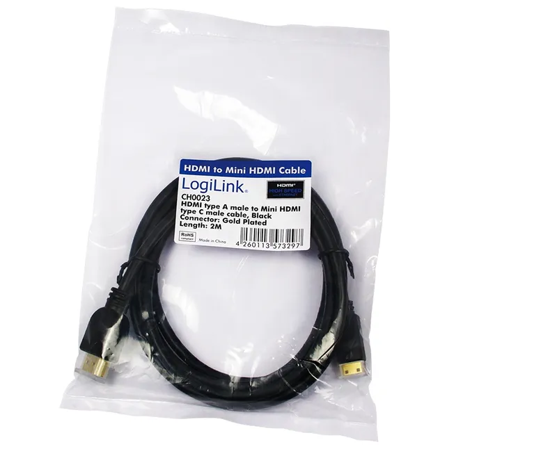 LogiLink CH0023 HDMI cable 2 m HDMI Type A (Standard) HDMI Type C (Min