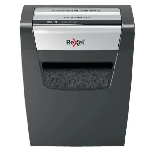 Rexel X410 paper shredder Cross shredding 22 cm Black Silver