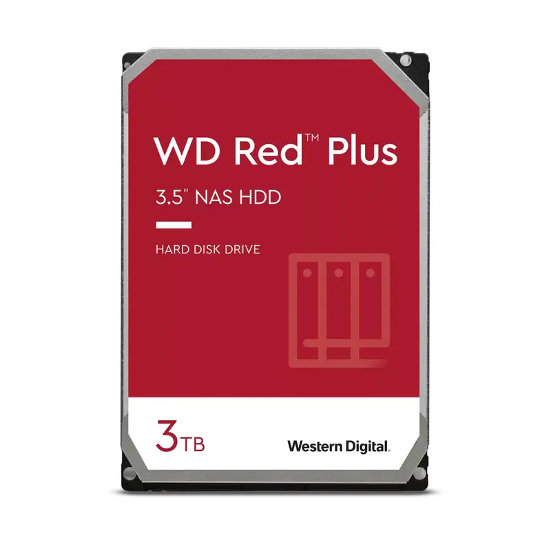Western Digital Red Plus WD30EFPX internal hard drive 3 TB 5400 RPM 25