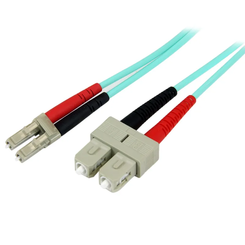StarTech.com 1m (3ft) LC/UPC to SC/UPC OM3 Multimode Fiber Optic Cable