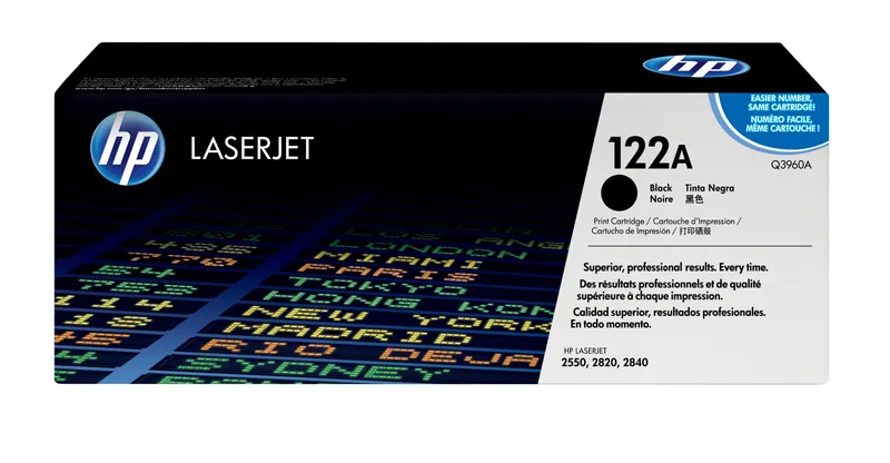 HP Q3960A/122A Toner black. 5K pages/5% for HP Color LaserJet 2550