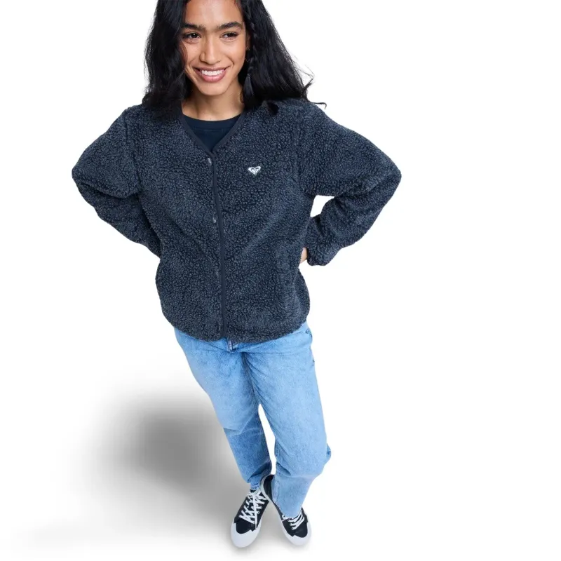 Buttoned fleece for women Roxy Iconic Town