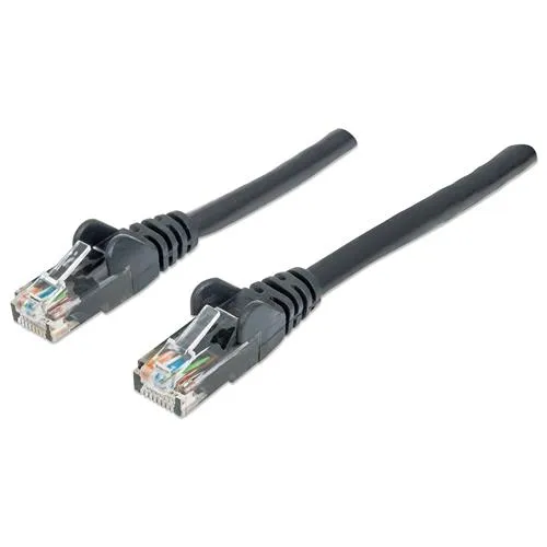 Intellinet Network Patch Cable Cat6 20m Black CCA U/UTP PVC RJ45 Gold Plated Contacts Snagless Booted Lifetime Warranty