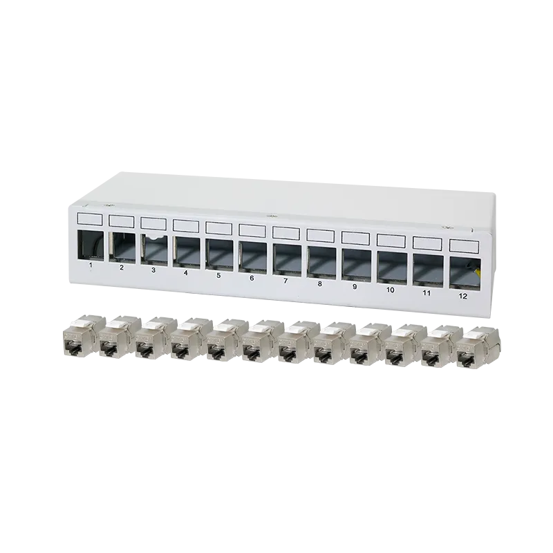 LogiLink Patch panel 12 port with 12 Cat.6A Keystone modules